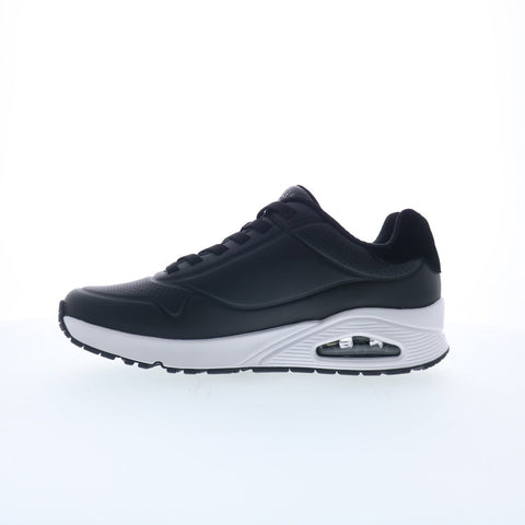 Skechers Uno - Tailored Air 183007-BKW Mens Black Lifestyle Sneakers Shoes