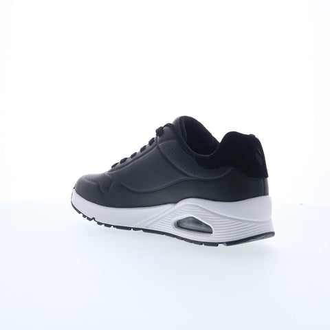 Skechers Uno - Tailored Air 183007-BKW Mens Black Lifestyle Sneakers Shoes