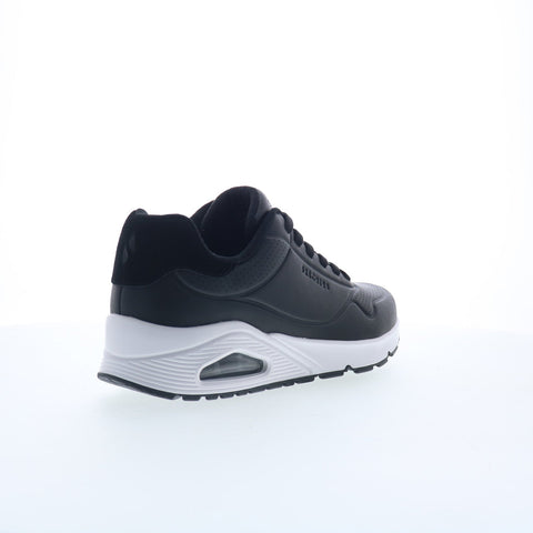 Skechers Uno - Tailored Air 183007-BKW Mens Black Lifestyle Sneakers Shoes