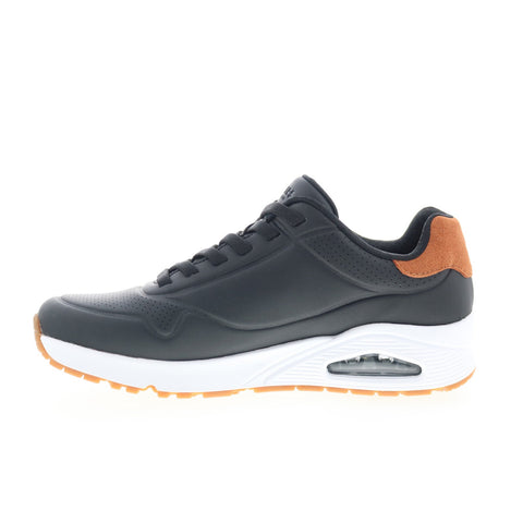 Skechers Uno - Tailored Air 183007-BLK Mens Black Lifestyle Sneakers Shoes