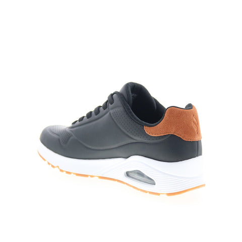 Skechers Uno - Tailored Air 183007-BLK Mens Black Lifestyle Sneakers Shoes