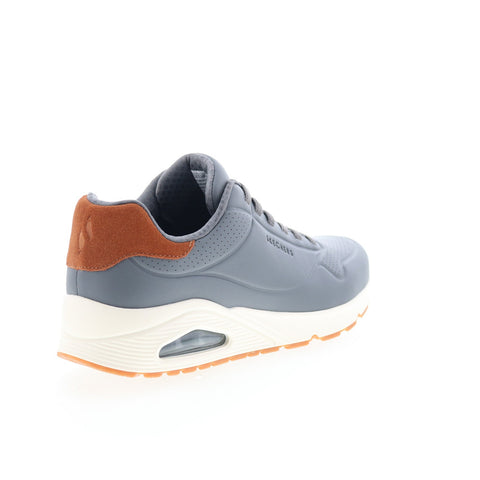 Skechers Uno - Tailored Air 183007-CHAR Mens Gray Lifestyle Sneakers Shoes