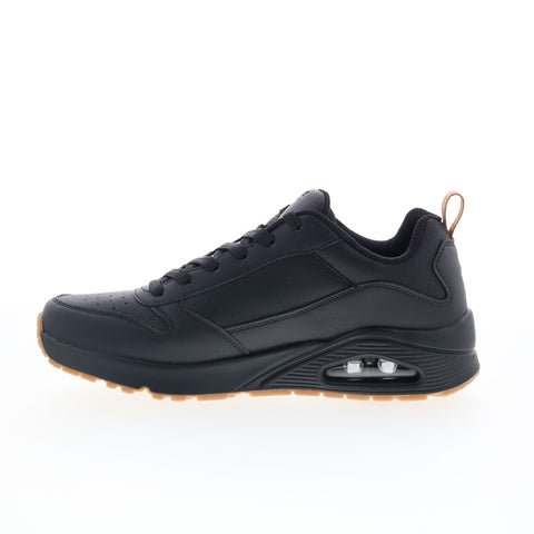 Skechers Uno - Alder 183012W-B Mens Black Wide Lifestyle Sneakers Shoes