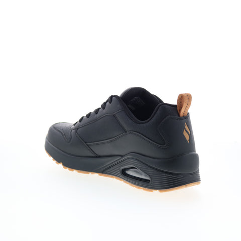 Skechers Uno - Alder 183012W-B Mens Black Wide Lifestyle Sneakers Shoes