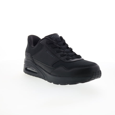 Skechers Uno - Banksia 183022-BBK Mens Black Lifestyle Sneakers Shoes