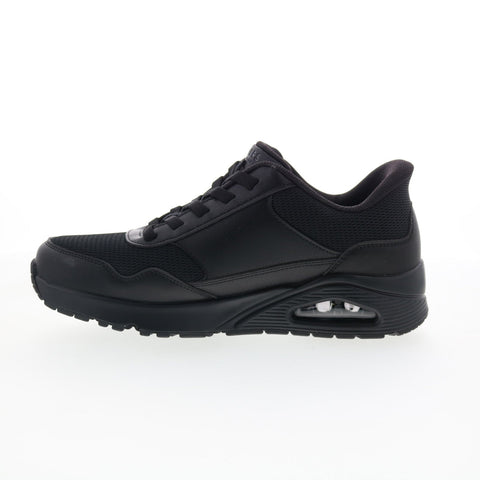 Skechers Uno - Banksia 183022-BBK Mens Black Lifestyle Sneakers Shoes