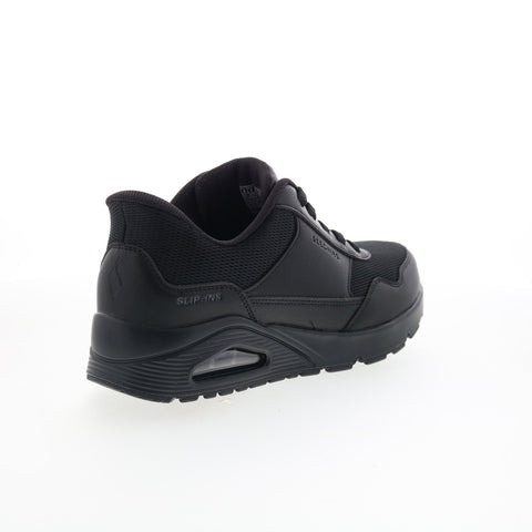 Skechers Uno - Banksia 183022-BBK Mens Black Lifestyle Sneakers Shoes