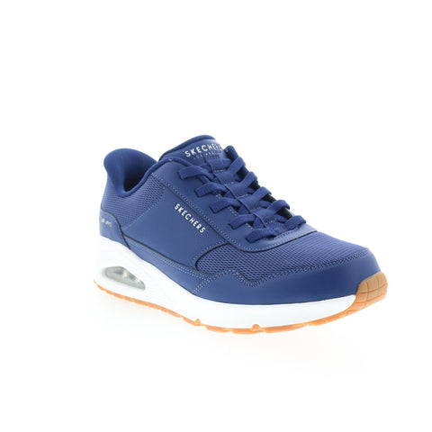 Skechers Uno - Banksia 183022W-NVY Mens Blue Wide Lifestyle Sneakers Shoes