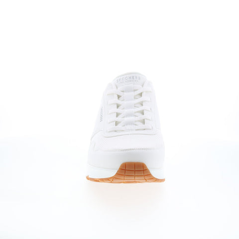 Skechers Uno - Banksia 183022W-WHT Mens White Wide Lifestyle Sneakers Shoes