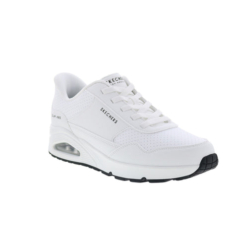 Skechers Slip-ins UNO - Banksia Luxe Mens White Lifestyle Sneakers Shoes