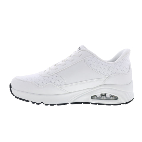 Skechers Slip-ins UNO - Banksia Luxe Mens White Lifestyle Sneakers Shoes