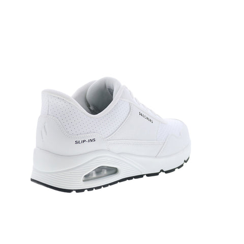 Skechers Slip-ins UNO - Banksia Luxe Mens White Lifestyle Sneakers Shoes