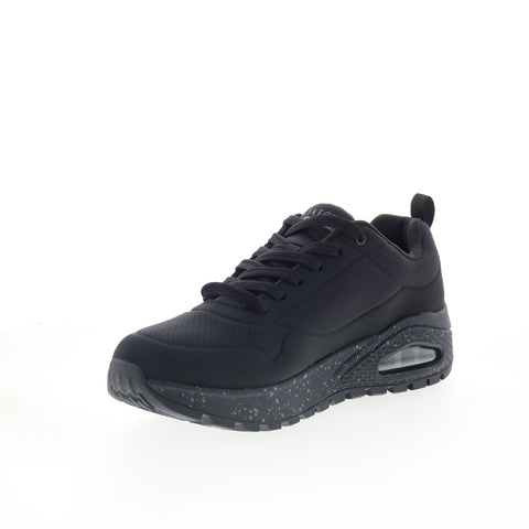 Skechers Uno Rugged Wat-Air-Proof Mens Black Lifestyle Sneakers Shoes