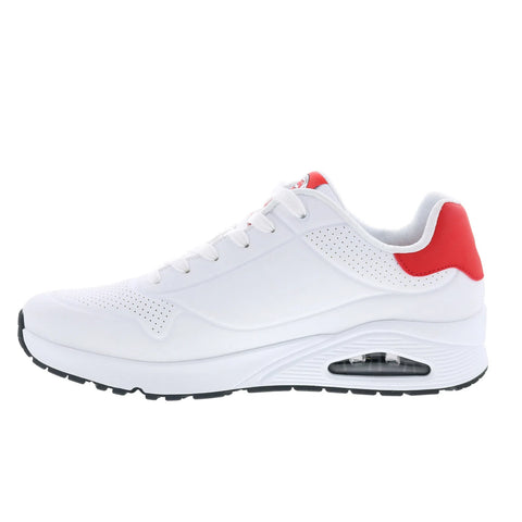 Skechers Uno - Rolling Stones Single! Mens White Lifestyle Sneakers Shoes