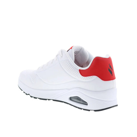 Skechers Uno - Rolling Stones Single! Mens White Lifestyle Sneakers Shoes