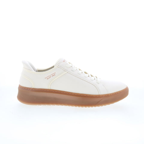 Skechers Slip-ins Court Break Double Vented Mens White Sneakers Shoes