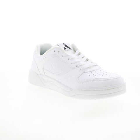 Skechers Koopa Volley Low Varsity Mens White Lifestyle Sneakers Shoes