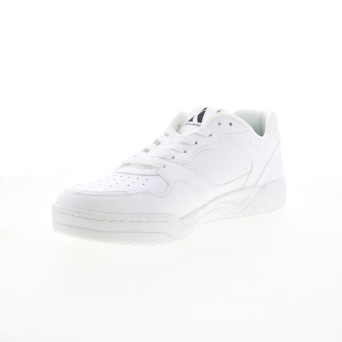 Skechers Koopa Volley Low Varsity Mens White Lifestyle Sneakers Shoes