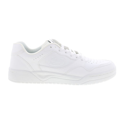 Skechers Koopa Volley Low Varsity Mens White Lifestyle Sneakers Shoes