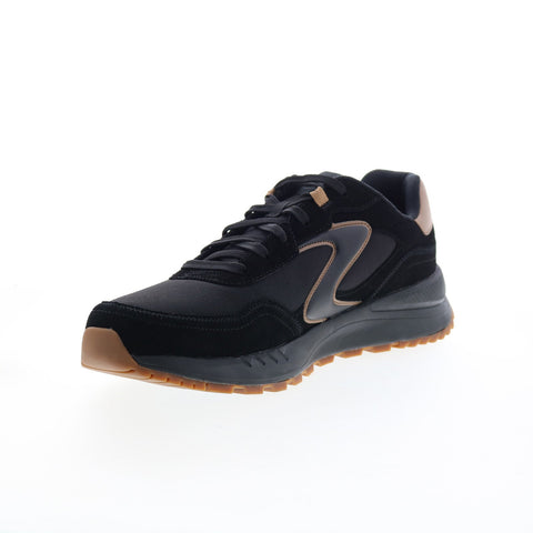 Skechers Fury Retro Jogger 183266 Mens Black Suede Lifestyle Sneakers Shoes