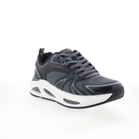 Skechers Uno Ego Aurair 183302 Mens Black Mesh Lifestyle Sneakers Shoes