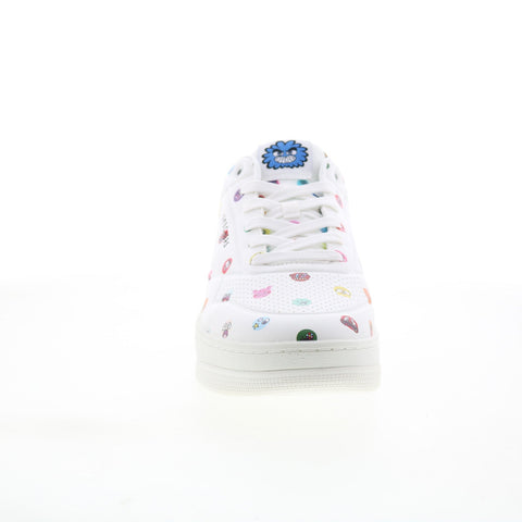 Skechers Uno Court Vexx Multi Moji Mens White Lifestyle Sneakers Shoes