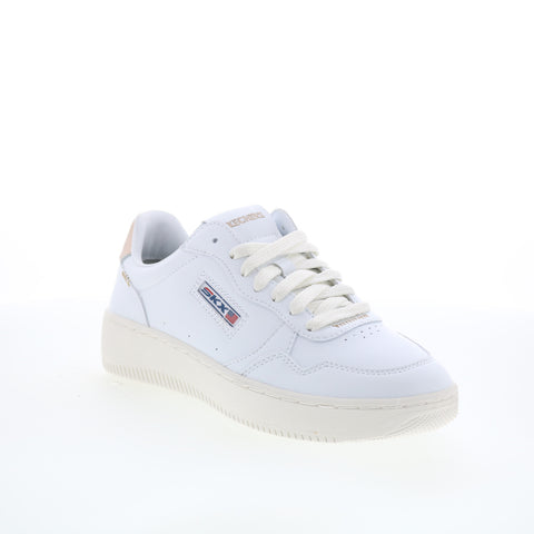 Skechers Sport Court 2.0 Gleaming Shine Womens White Sneakers Shoes