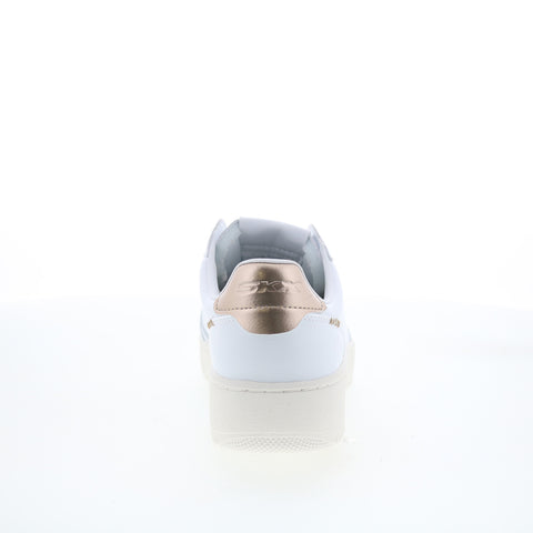 Skechers Sport Court 2.0 Gleaming Shine Womens White Sneakers Shoes
