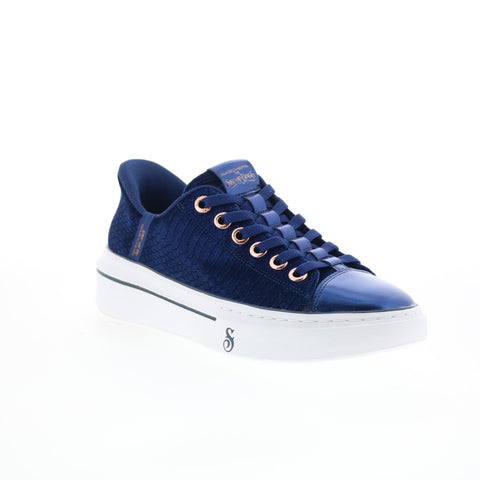 Skechers Slip-ins Snoop Dogg Snoop One Velvet Womens Blue Sneakers Shoes