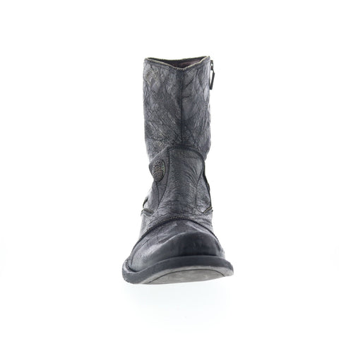 Ghost Old Square Sabbia Nero 1885 Mens Black Leather Casual Dress Boots