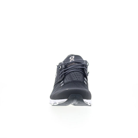 On Cloud 19.0001 Womens Black Mesh Lace Up Athletic Running Shoes