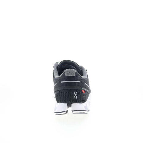 On Cloud 19.0001 Womens Black Mesh Lace Up Athletic Running Shoes