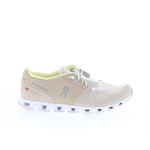 On Cloud 19.99503 Womens Brown Canvas Lace Up Athletic Running Shoes