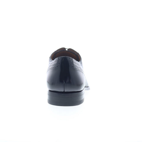 Mezlan Murino Calf & Deerskin Cap Toe 19051 Mens Black Oxfords Cap Toe Shoes