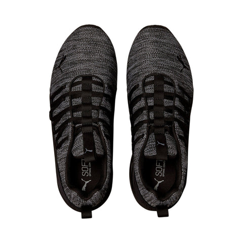 Puma Axelion 19142503 Mens Black Canvas Lace Up Athletic Running Shoes