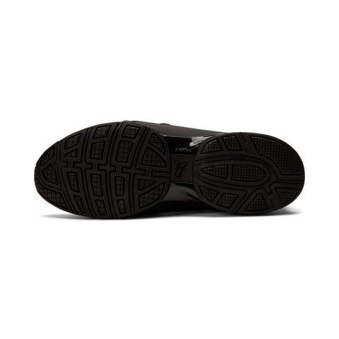 Puma Axelion 19142503 Mens Black Canvas Lace Up Athletic Running Shoes