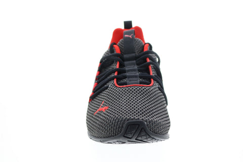 Puma Axelion LS 19438401 Mens Black Mesh Lace Up Athletic Running Shoes