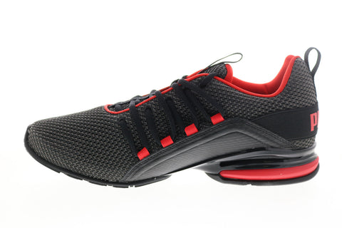 Puma Axelion LS 19438401 Mens Black Mesh Lace Up Athletic Running Shoes