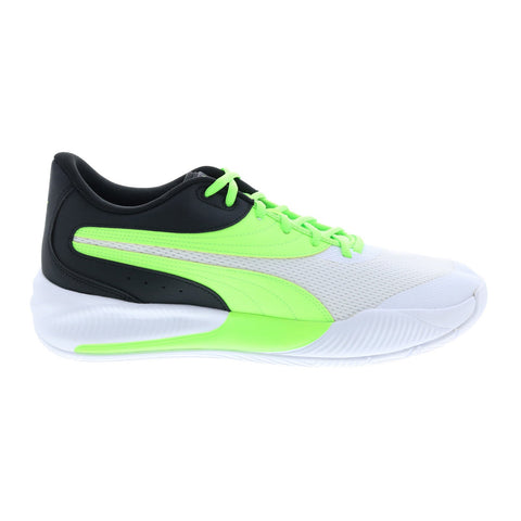 Puma Triple 19521710 Mens White Synthetic Lace Up Athletic Basketball Shoes