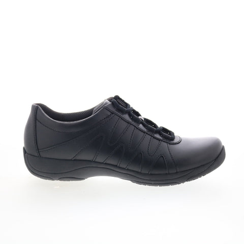 Dansko Neena 1955-020202 Womens Black Leather Lifestyle Sneakers Shoes