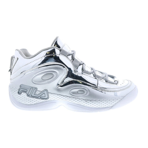 Fila Grant Hill 3 Metallic 1BM01759-050 Mens Silver Athletic Basketball Shoes
