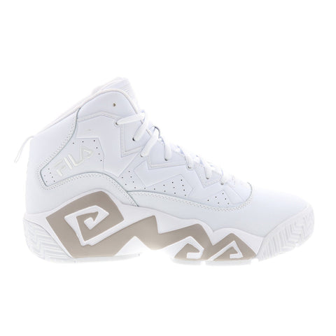 Fila MB 1BM01833-101 Mens White Leather Athletic Basketball Shoes