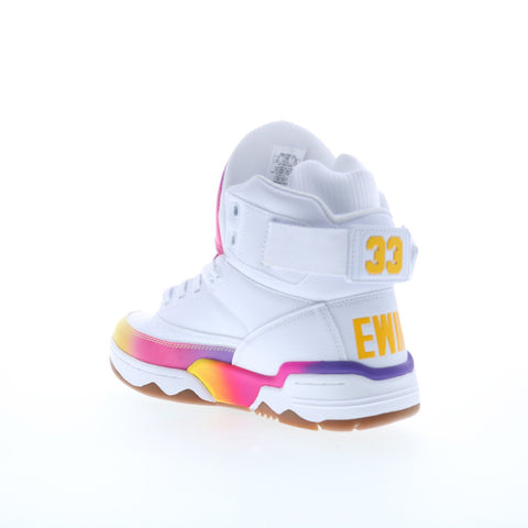 Ewing Athletics 33 HI Sunset Mens White Lifestyle Sneakers Shoes