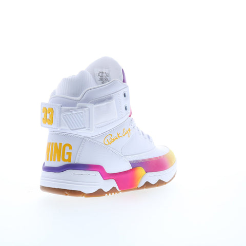 Ewing Athletics 33 HI Sunset Mens White Lifestyle Sneakers Shoes