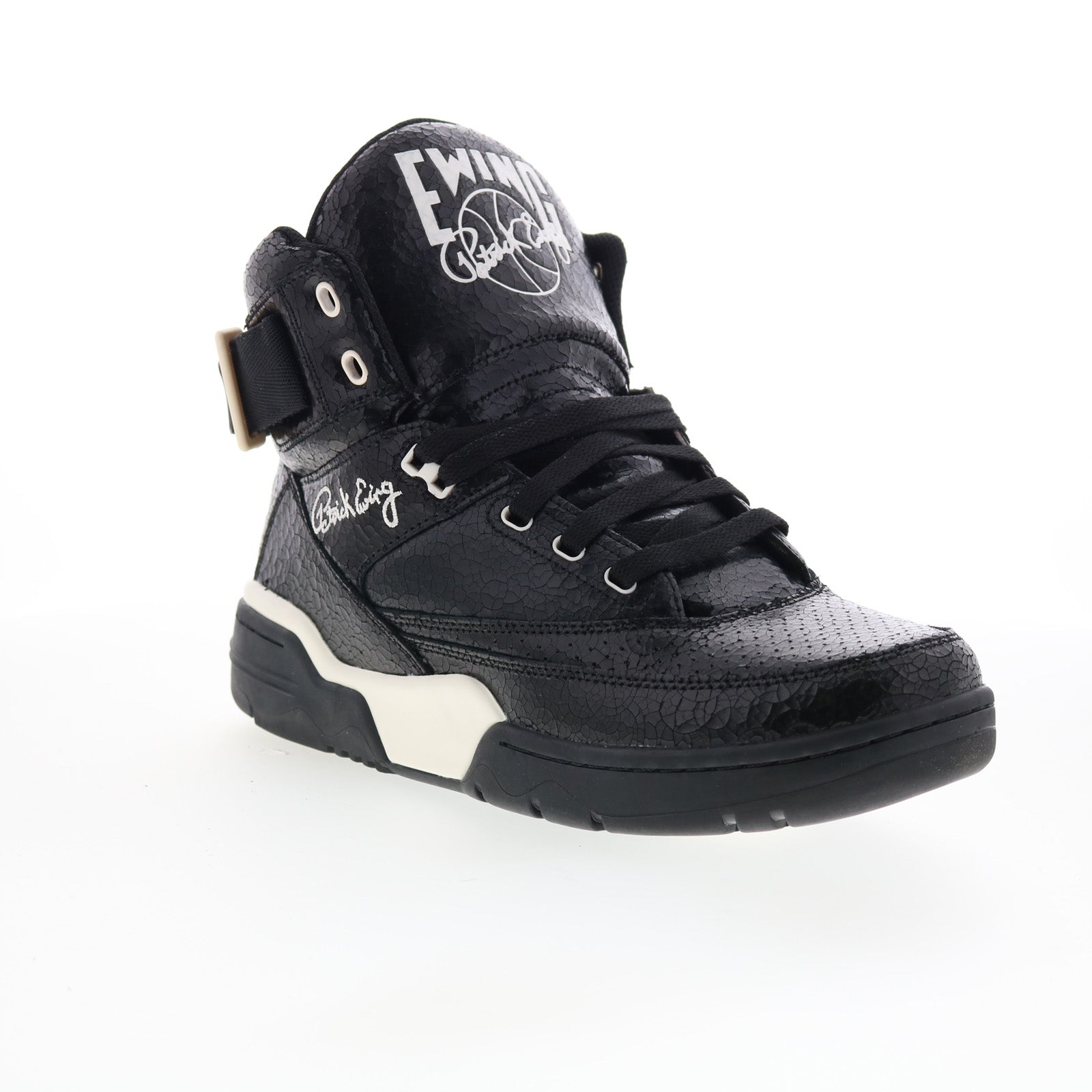 Ewing Athletics 33 HI Vintage Mens Black Leather Lifestyle