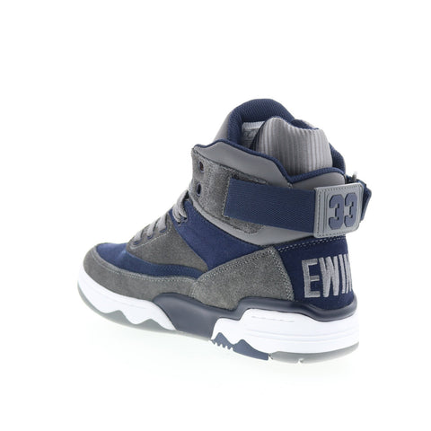 Ewing Athletics 33 HI 1BM02603-068 Mens Gray Suede Lifestyle Sneakers Shoes