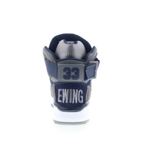 Ewing Athletics 33 HI 1BM02603-068 Mens Gray Suede Lifestyle Sneakers Shoes