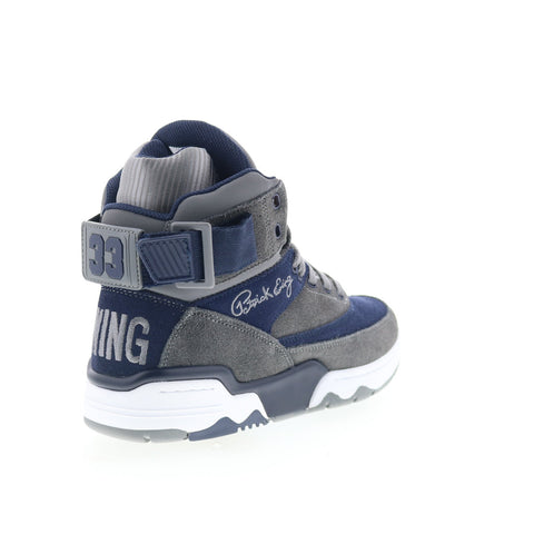 Ewing Athletics 33 HI 1BM02603-068 Mens Gray Suede Lifestyle Sneakers Shoes