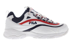 Fila Ray 1CM00501-125 Mens White Synthetic Lace Up Lifestyle Sneakers Shoes
