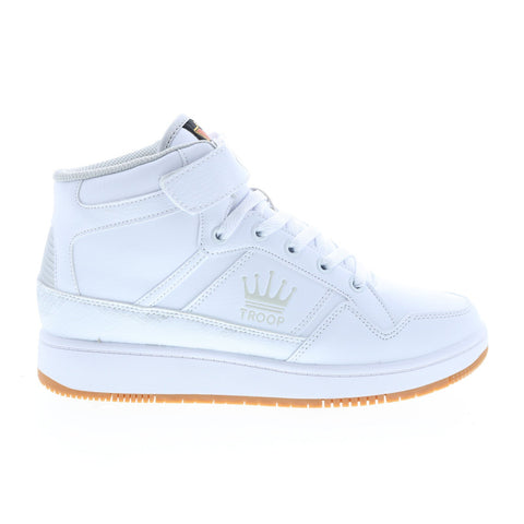 World Of Troop Destroyer 20 Mid Mens White Lifestyle Sneakers Shoes